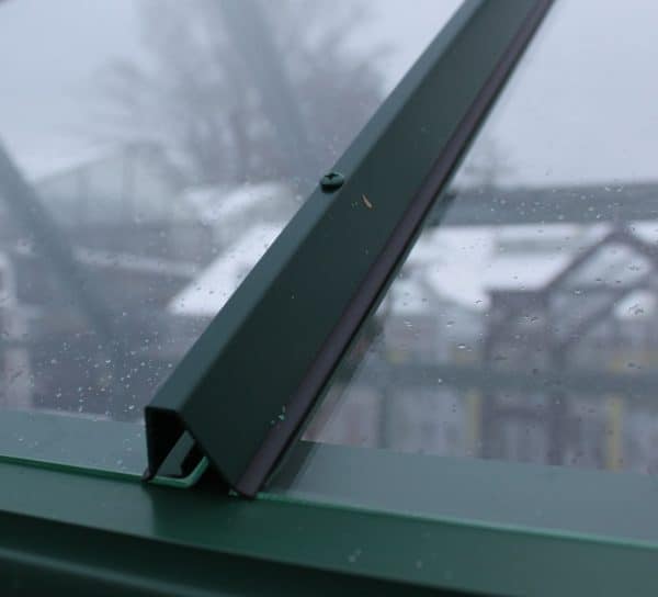 Greenhouse window latch - durable metal lock for greenhouse panels, ensuring security and weather protection in A1 Greenhouses structures.