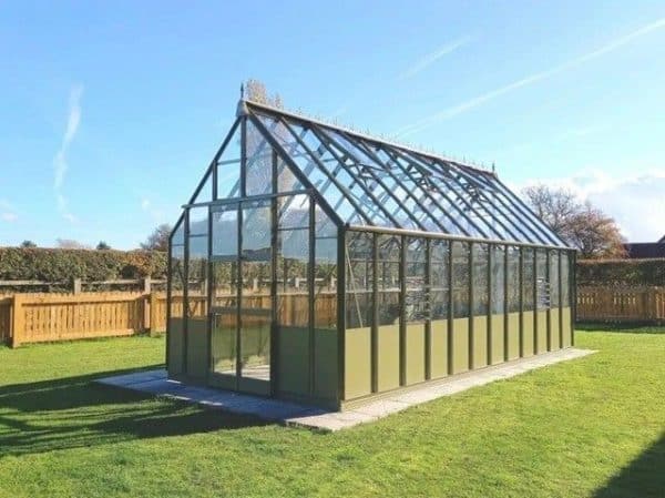 Premium glass greenhouse from A1 Greenhouses for optimal plant growth and garden enhancement. Durable, customizable, and energy-efficient structure for home or commercial use.